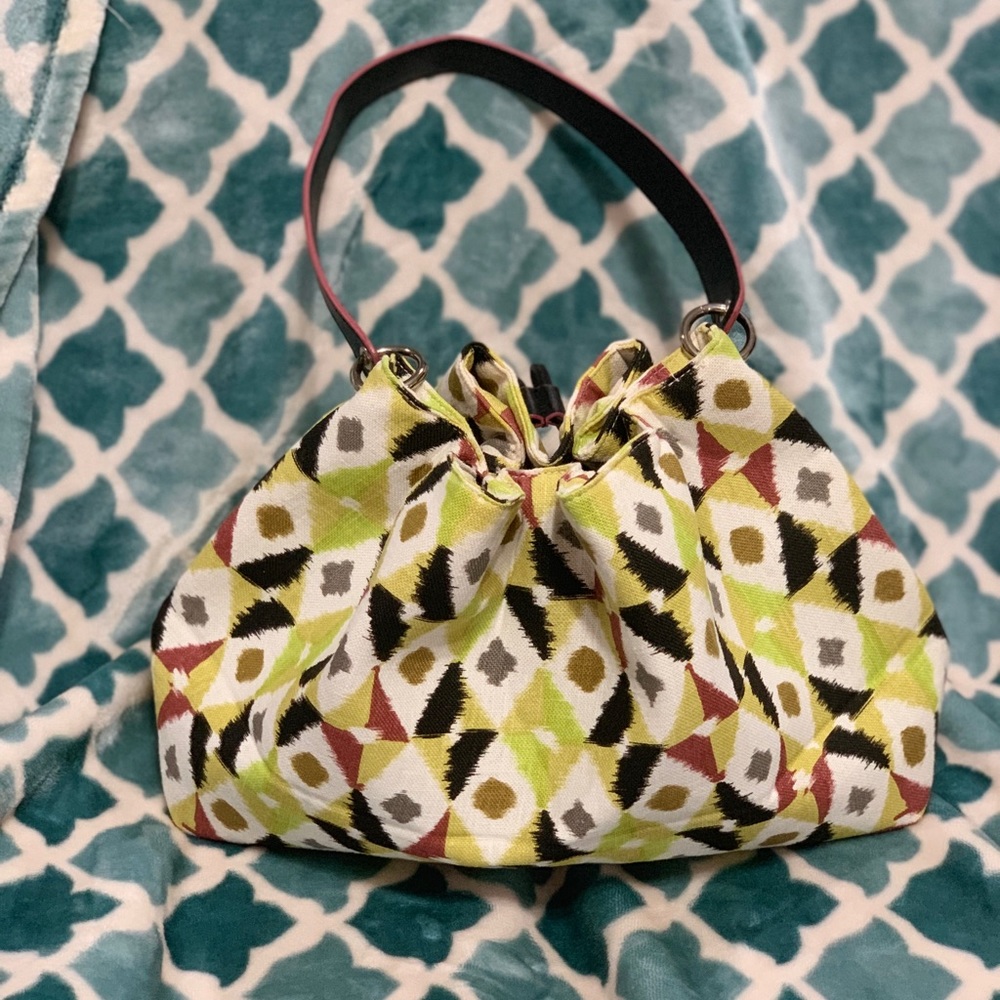 Stephanie Johnson Multicolor Drawstring Handbag